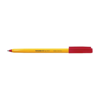 Jednorazové guľôčkové pero 0,3mm SCHNEIDER TOPS 505 F červené