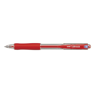 Guľôčkové pero 0,5mm UNI Laknock SN-100 červené