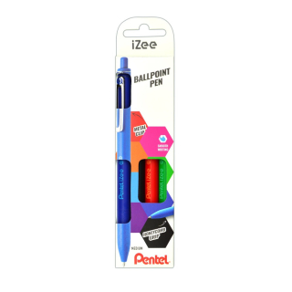 Guľôčkové pero 0,35mm Pentel iZee modré, čierne, červené, zelené