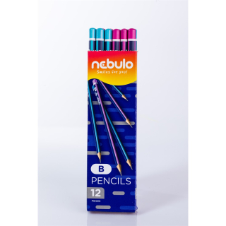 Ceruzka grafitová B NEBULO trojhranná