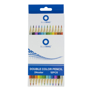 Sada dvojfarebných ceruziek Bluering® 12ks/24 farieb