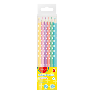 Sada farebných ceruziek Keyroad Pastel 6 pastelových farieb