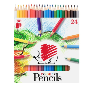 Sada farebných ceruziek ICO SÜNI 24 farieb