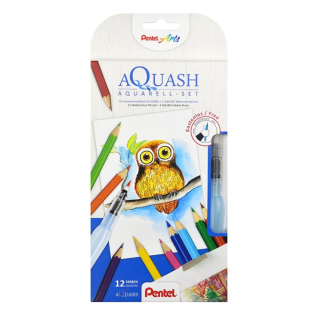 Sada farebných akvarelových ceruziek Pentel Arts Aquash 12 farieb