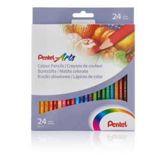 Sada farebných ceruziek Pentel Arts 24 farieb