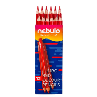 Ceruzka farebná Nebulo Jumbo červená