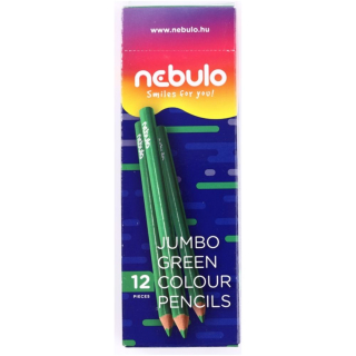 Ceruzka farebná Nebulo Jumbo zelená