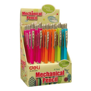 Ceruzka mechanická 0,7mm DELI mix farieb