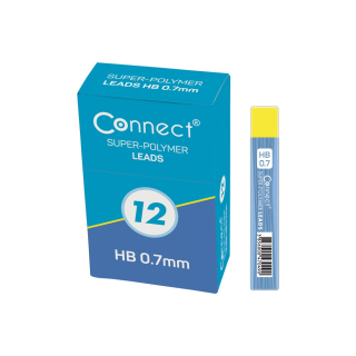 Tuha do mechanickej ceruzky 0,7mm HB Connect 12ks