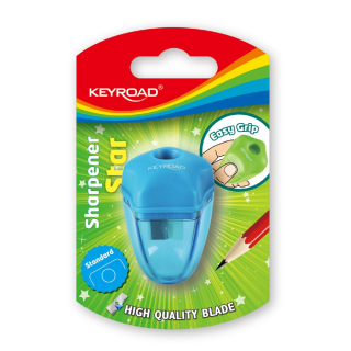 Strúhadlo 1-dierové Keyroad Star plastové mix farieb