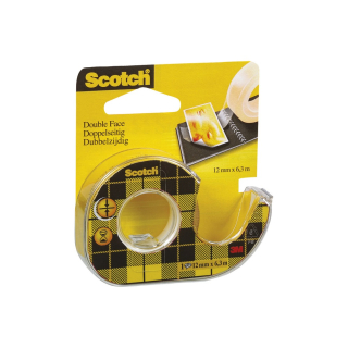 Lepiaca páska obojstranná 12mm x 6,3m 3M Scotch s dispenzorom krištáľovo číra