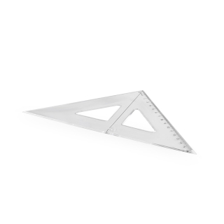 Pravítko trojuholník 16cm transparentné
