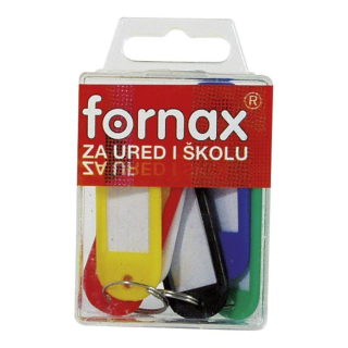 Menovky na kľúče Fornax 6ks v balení mix farieb