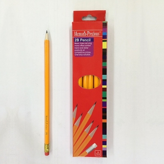 Grafitová ceruzka s gumou, tvrdosť 2B