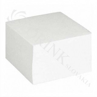 Blok biela kocka lepená