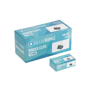 Binder klip 15mm, 12ks v balení, Bluering®