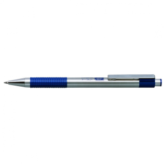 Guľôčkové pero 0,7mm ZEBRA F-301, modré telo, náplň modrá