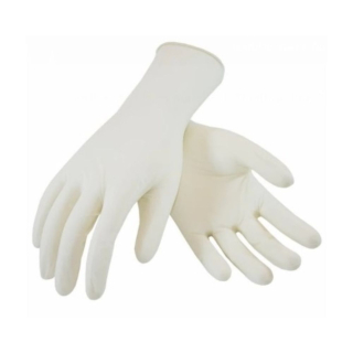 Latexové rukavice s púdrom veľkosť L 100ks GMT biele