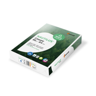 Kopírovací papier A4 80g 500ks 100% recyklovaný, NAUTILUS Classic
