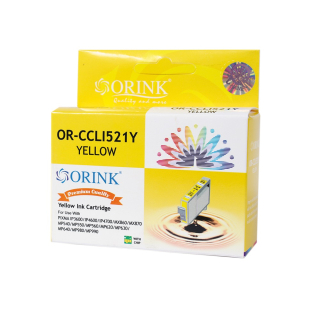 Canon CLI521 (CLI-521) Yellow ORINK PREMIUM