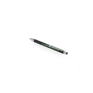 Guľôčkové pero 0,7mm ZEBRA F-301A, metalické zelené telo, náplň modrá