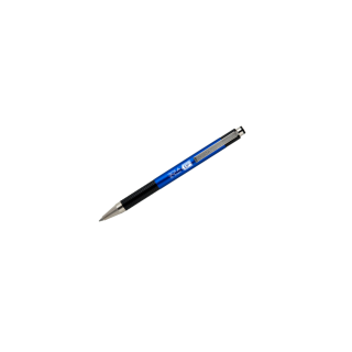 Guľôčkové pero 0,7mm ZEBRA F-301A, metalické modré telo, náplň modrá