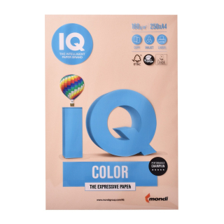 Farebný kopírovací papier A4 160g, 250ks, IQ Salmon