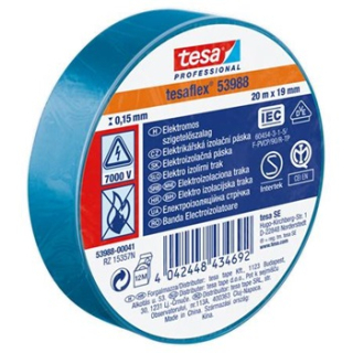 Izolačná páska 19mm x 20m modrá, Tesa