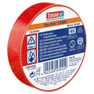 Izolačná páska 19mm x 20m červená, Tesa