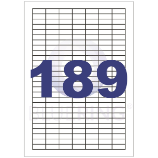 Etikety samolepiace 25,4x10mm (189/A4), 100ks, Bluering®