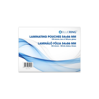 Laminovacia fólia 54x86mm 125mic 100ks lesklá, Bluering®