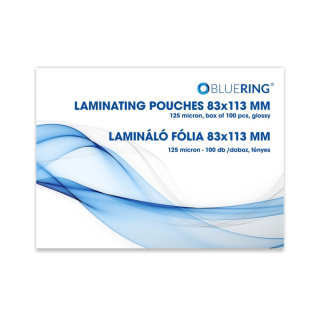 Laminovacia fólia 83x113mm 125mic 100ks lesklá, Bluering®