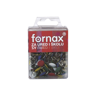 Pripínačky farebné 100ks, Fornax BC-22