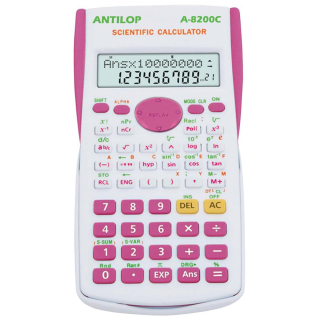 Kalkulačka vedecká ružová, ANTILOP A-8200C