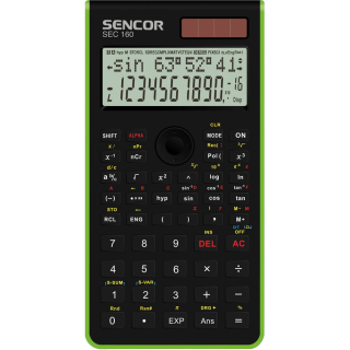 Kalkulačka vedecká s 240 funkciami, SENCOR SEC160GN