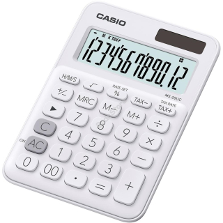 Kalkulačka stolová biela, CASIO MS 20 UC