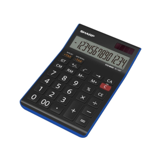 Kalkulačka stolová modrá, SHARP EL-145T-BL
