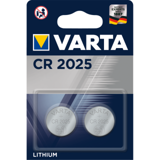 Batéria CR2025 gombíková lítiová, 2ks/blister, VARTA