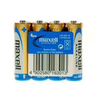 Batéria AA tužková LR6 alkalická, 4ks, MAXELL