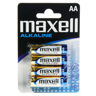Batéria AA tužková LR6 alkalická 4ks v balení, MAXELL