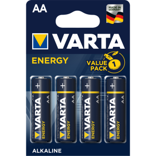 Batéria AA tužková LR6 alkalická, 4ks, VARTA ENERGY