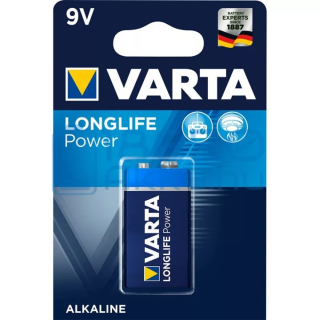 Batéria 9V alkalická 6LR61, VARTA LONGLIFE Power