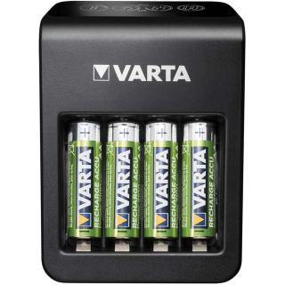 Nabíjačka batérií + 4x AA 2100 mAH, VARTA LCD Plug Charger