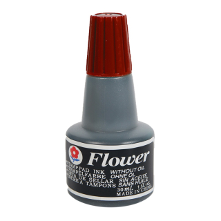 Pečiatková farba 30ml Flower červená