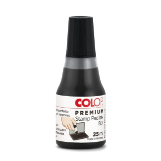 Pečiatková farba čierna 25ml, Colop 801 Premium