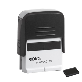 Pečiatka 10x27mm Colop Printer C10 čierna/poduška čierna