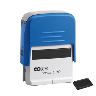 Pečiatka 10x27mm Colop Printer C10 modrá/poduška čierna