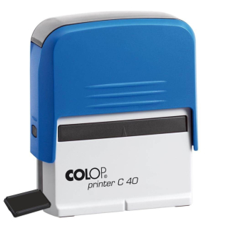 Pečiatka 23x59mm Colop Printer C40 modrá/poduška čierna