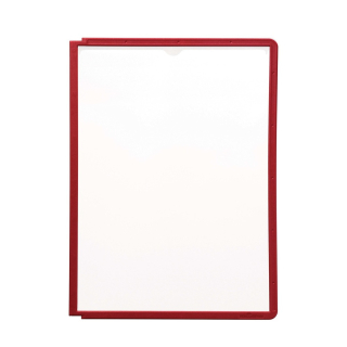 Prezentačný panel A4, červený, 5ks v balení, Durable SHERPA