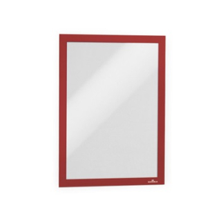 Informačný panel samolepiaci A4, červený, 10ks v balení, Durable DURAFRAME®